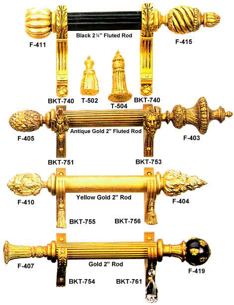 Brackets - Finials - Tassles